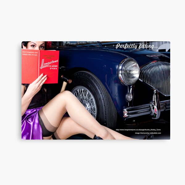 Healey Girl - Longstone Tyres Canvas Print