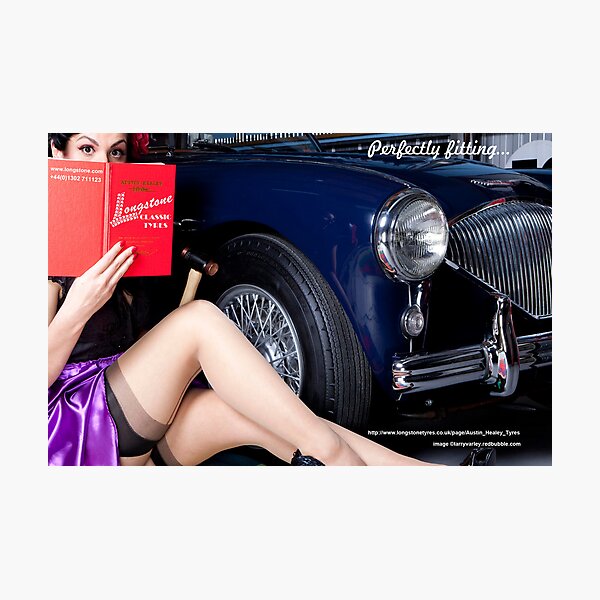 Healey Girl - Longstone Tyres Photographic Print