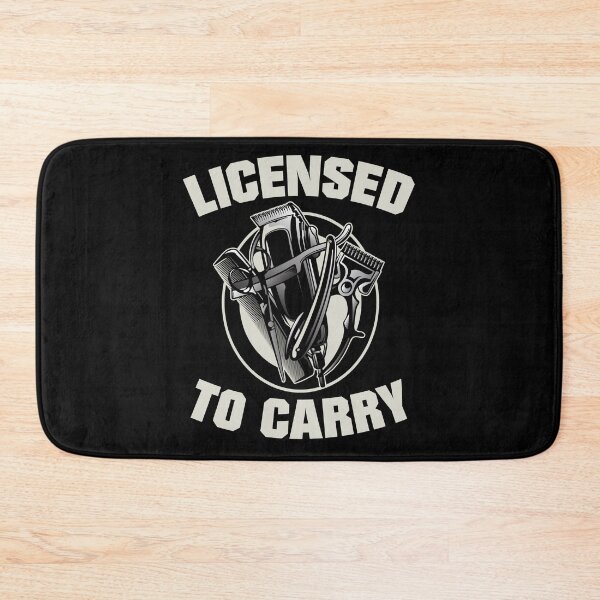 Item preview, Licensed To Carry Barber Hair Stylist designed and sold by TooFlyDesign.