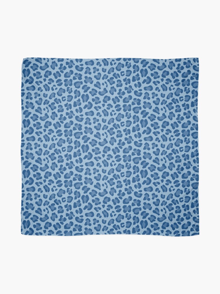 Alternate view of Leopard Print - Classic Blue Scarf