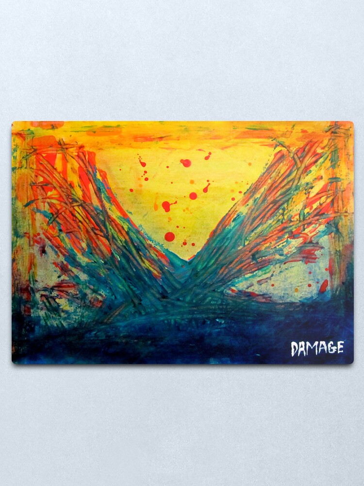 Alternate view of Volcanic Splash Metal Print