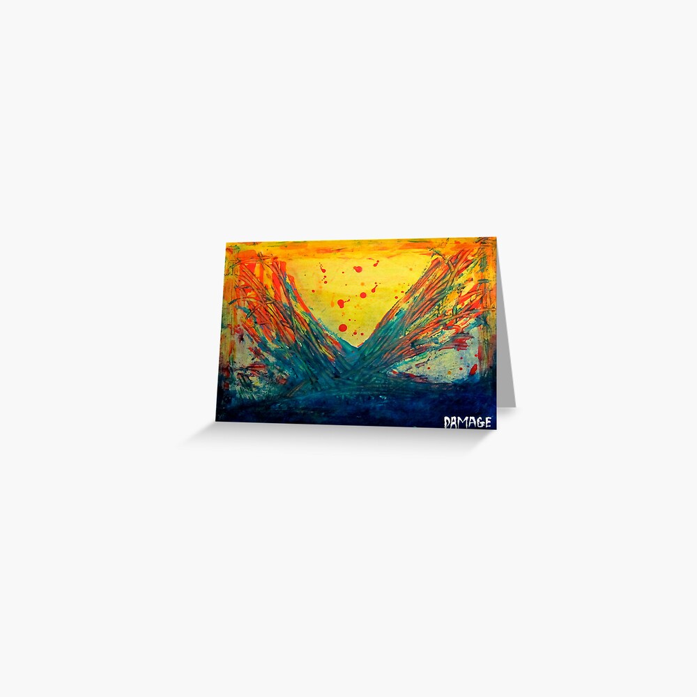 Volcanic Splash Greeting Card