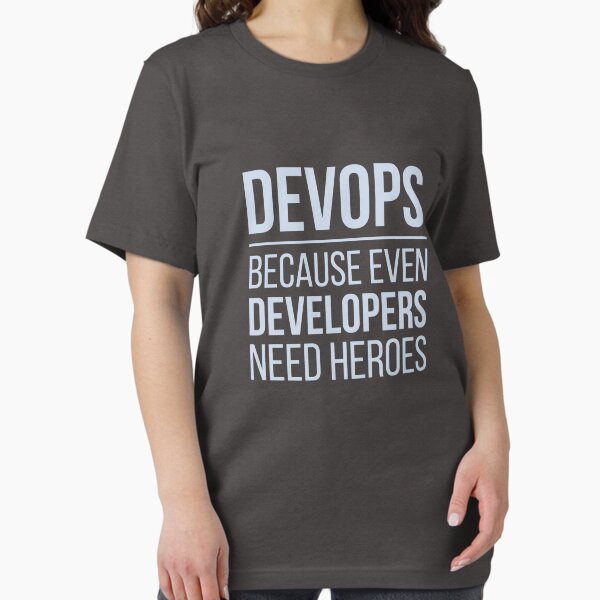 Item preview, Developer Devops Because Even Developers Need Heroes designed and sold by bliptee.