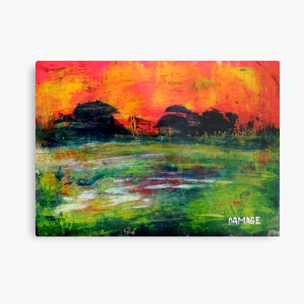 The Wet Patch Metal Print
