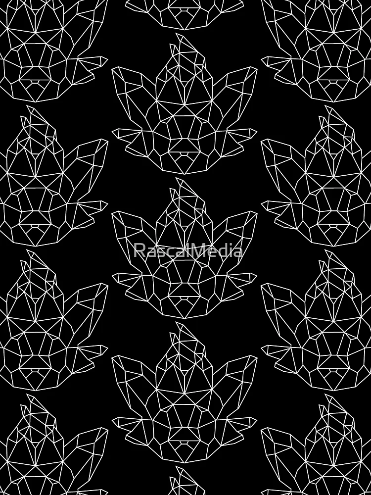 Thumbnail 3 of 3, Scarf, Polygon Zorua designed and sold by RascalMedia.