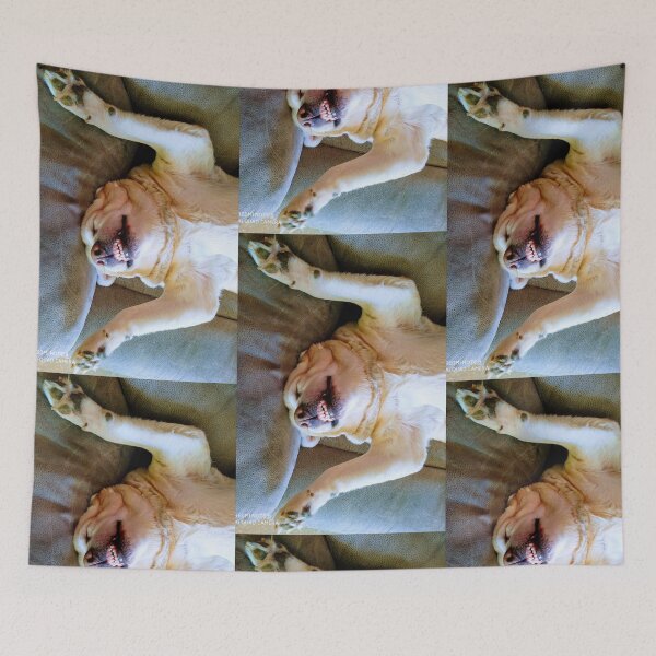 Item preview, HUG DOG LABRADOR RETRIEVER YELLOW LOVING, SMILING AND FUNNY designed and sold by Shei86.