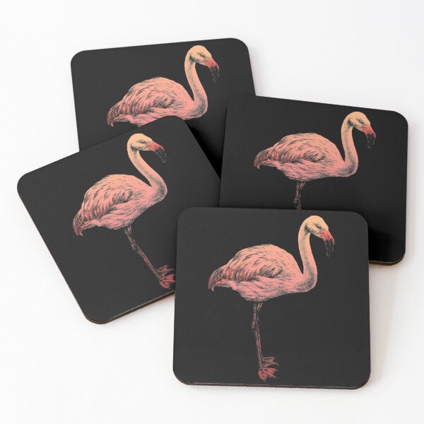 Item preview, Flamingo Animal Portrait (dark background) designed and sold by MMMSdesigns.