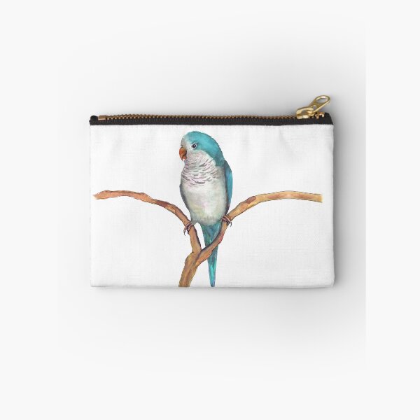 Item preview, A watercolor of a blue quaker parrot designed and sold by Bwiselizzy.