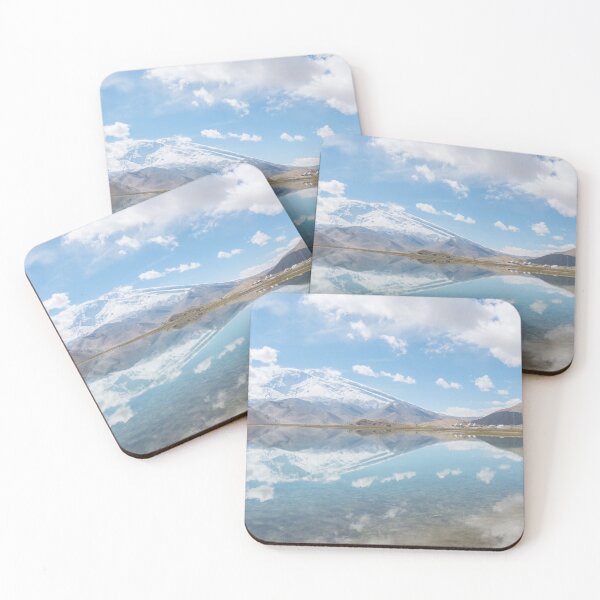 Item preview, Snow mountain reflecting in mountain lake designed and sold by NerdySherds.