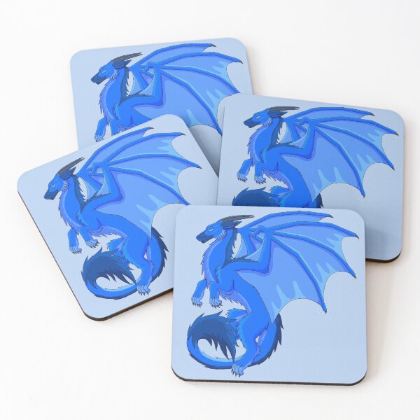 Item preview, Fluffy Blue Dragon designed and sold by Ktrenal.