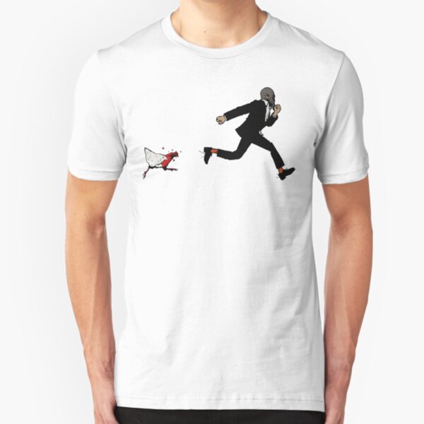 Leroy Having To Deal With The Unexpected Return Of That Dreaded No Good Evil Zombie Chicken Slim Fit T-Shirt