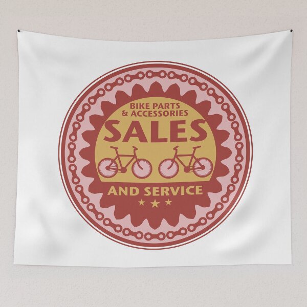 Item preview, Fan label with bicycle service designed and sold by studio838.