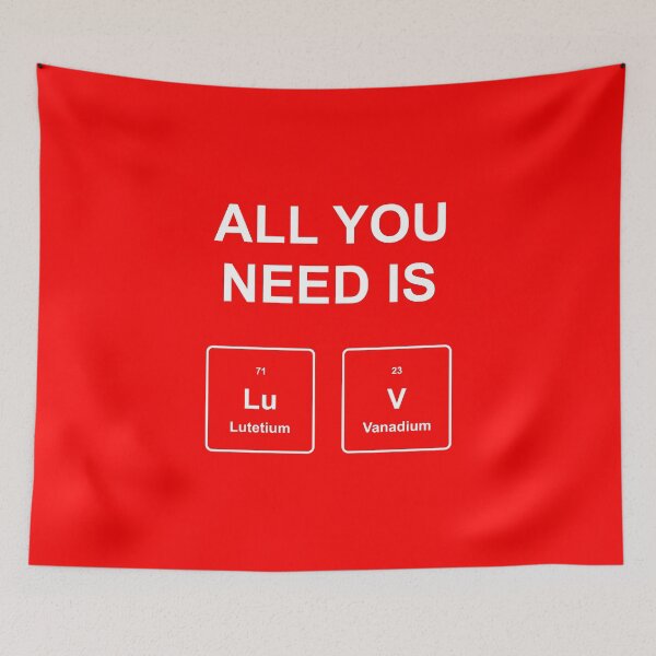 Item preview, All You Need Is Luv Periodic Elements Chemistry Valentine T-Shirt designed and sold by thehafdesigner.