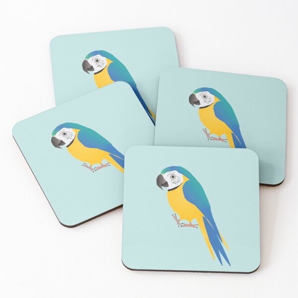 Item preview, Funny blue and yellow macaw designed and sold by Bwiselizzy.