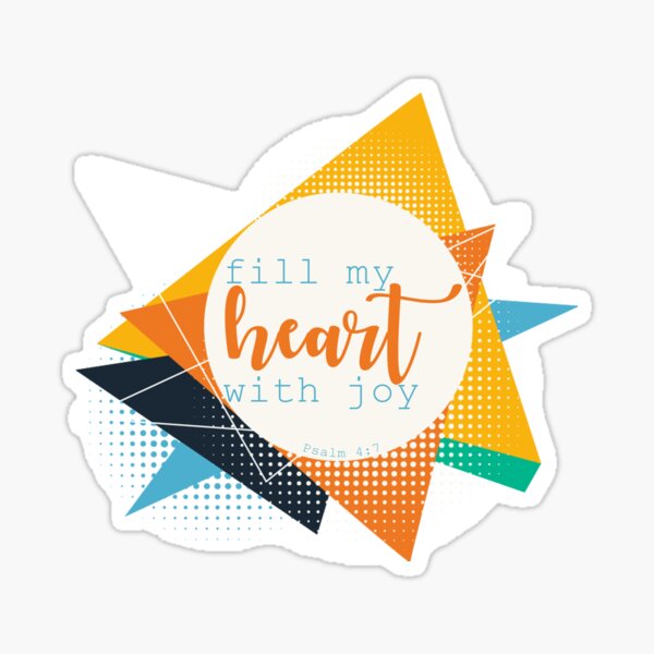 Vista previa del artículo con la obra «Llena mi corazón de ALEGRÍA Ps. 4: 7», diseñado y vendido por Kathryn Ryerse.