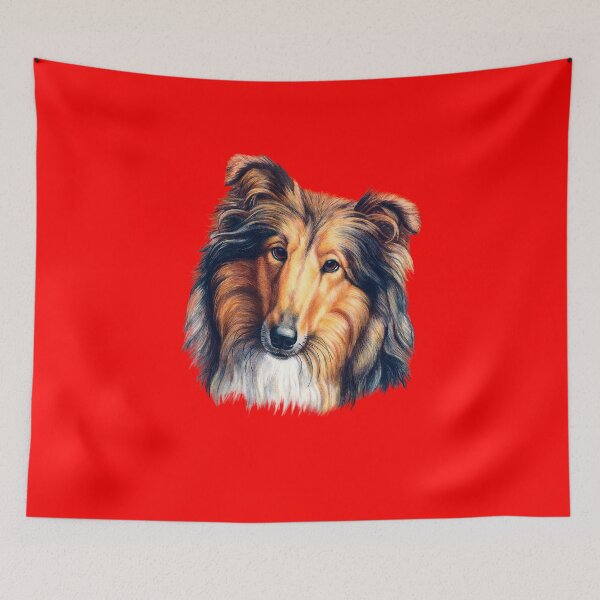 Item preview, Collie Full Face Portrait Collie Dog Owner designed and sold by fantasticdesign.