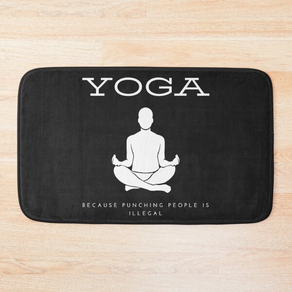 Item preview, Yoga - Because Punching People Is Illegal yoga top designed and sold by PetrKad.