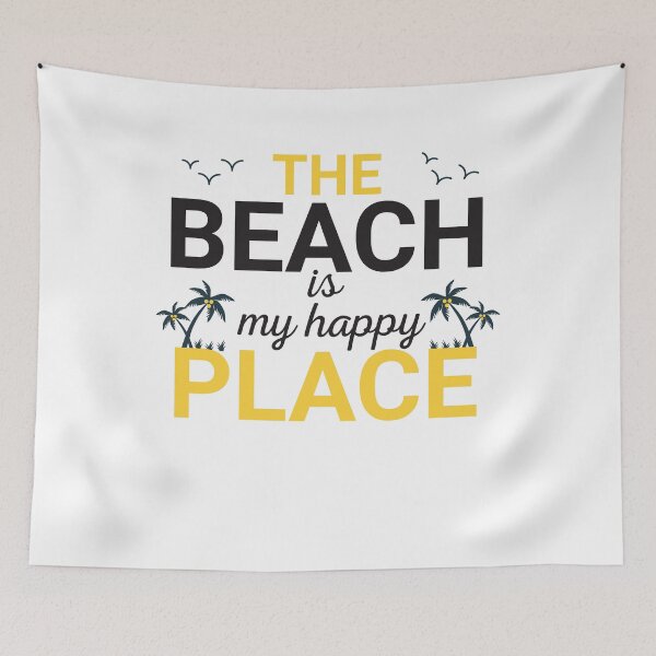 Item preview, The Beach is my happy place  Summer Beach  Vacation designed and sold by danyc88.
