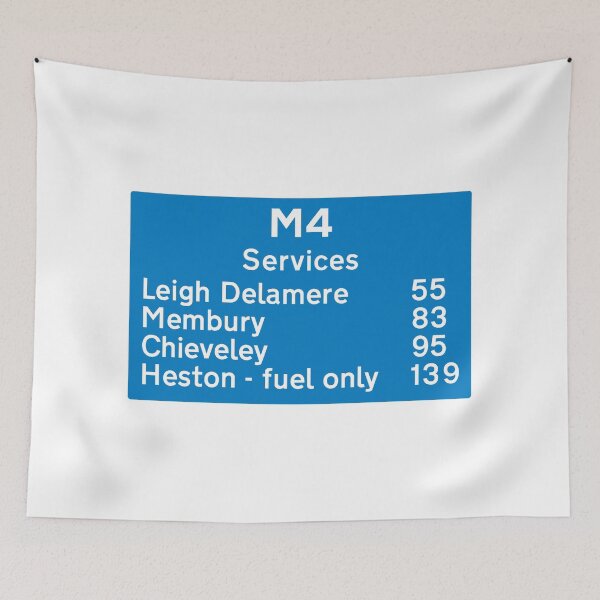 Item preview, M4 Services | Gavin and Stacey Christmas Special | Motorway Sign designed and sold by SJ Designs.