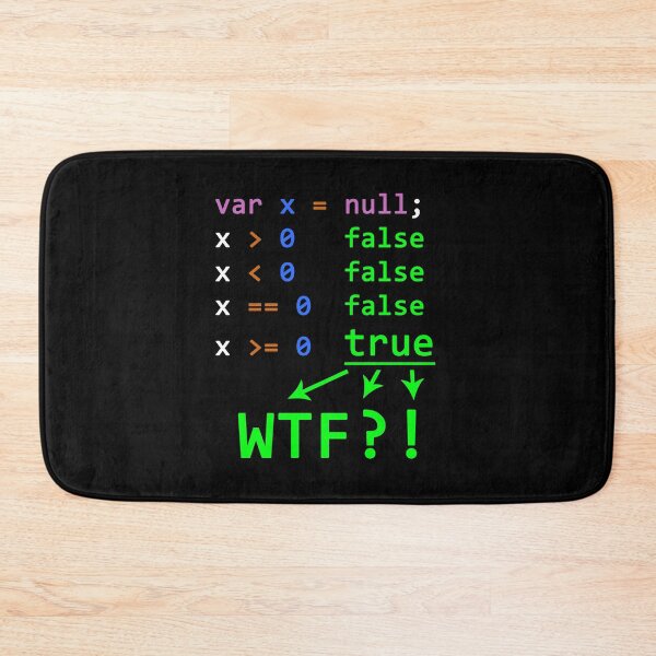 Item preview, Javascript bug developer must know null designed and sold by superpixus.