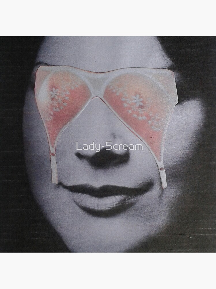 My Eyes Are Up Here... Vintage Beauty Magazine Collage by Lady-Scream