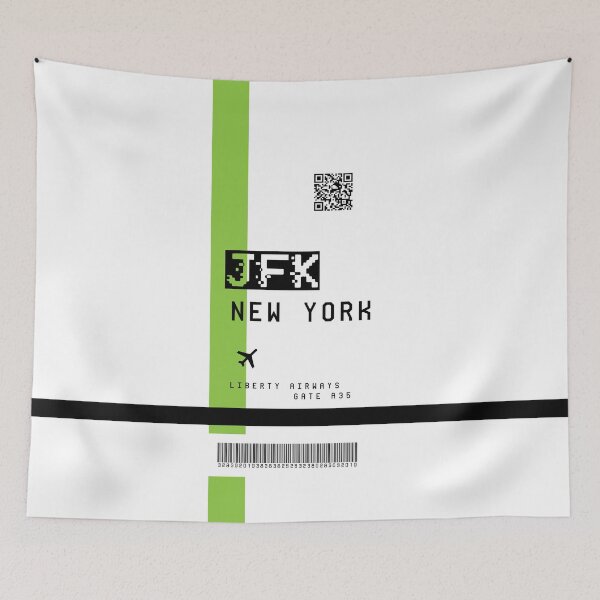 Item preview, JFK Boarding Pass designed and sold by Tom Hillmeyer.