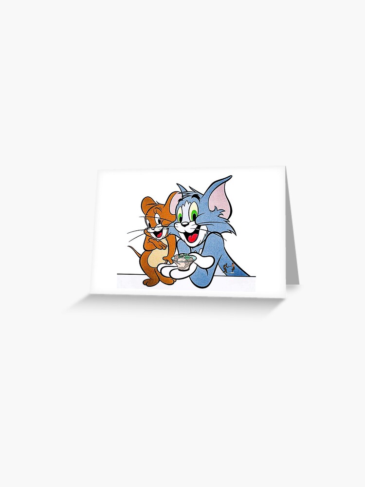 cat and rat cartoon sticker