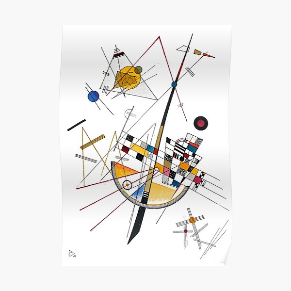 Tension délicate Kandinsky n ° 85 Poster