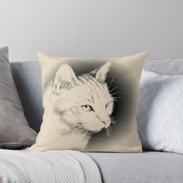 Item preview, British shorthair cat portrait (light products) designed and sold by MMMSdesigns.