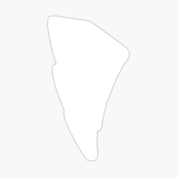 Power Bolt- white decal Sticker