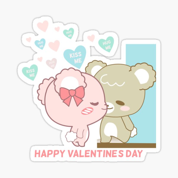 Sugar Cubs Valentine's Day Sticker