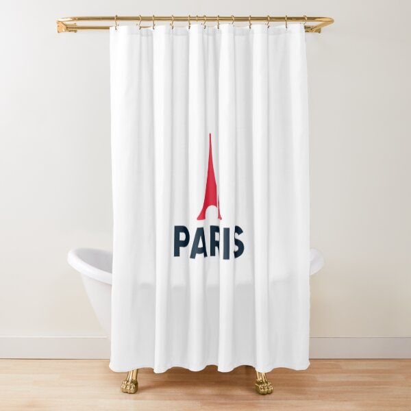 Paris Tour Eiffel (couleurs Paris-SG) Rideau de douche
