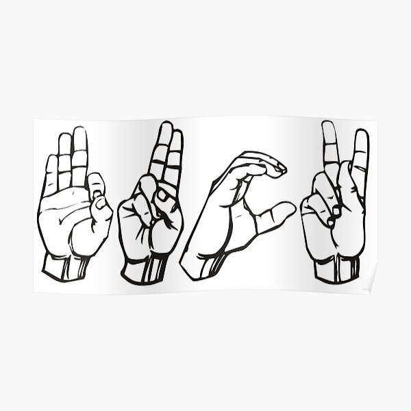 Fuck in sign language Poster