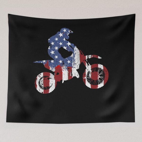 Item preview, Motocross USA Flag designed and sold by 4tomic.