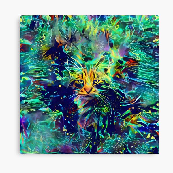Deep Style Cat Canvas Print
