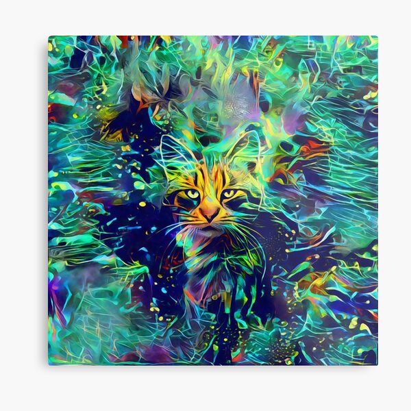 Deep Style Cat Metal Print