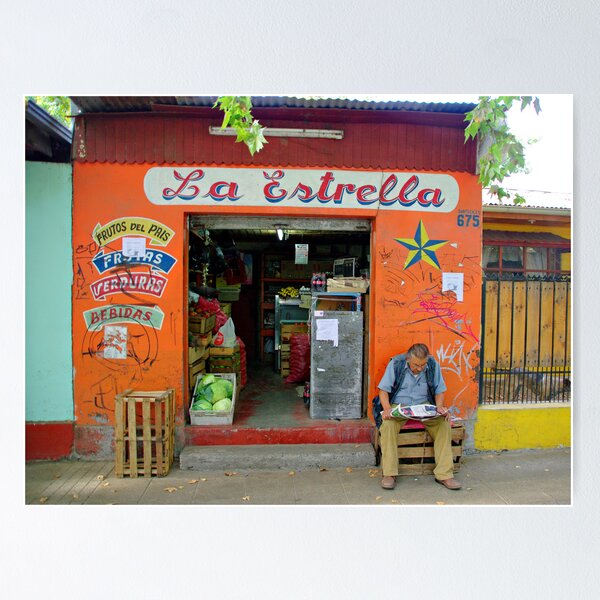 Item preview, Street Scene - Shop La Estrella - Chile designed and sold by Daidalos.