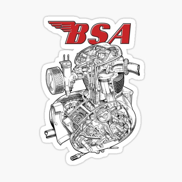 Item preview, Emblema BSA A50 Motor designed and sold by vintageracer.