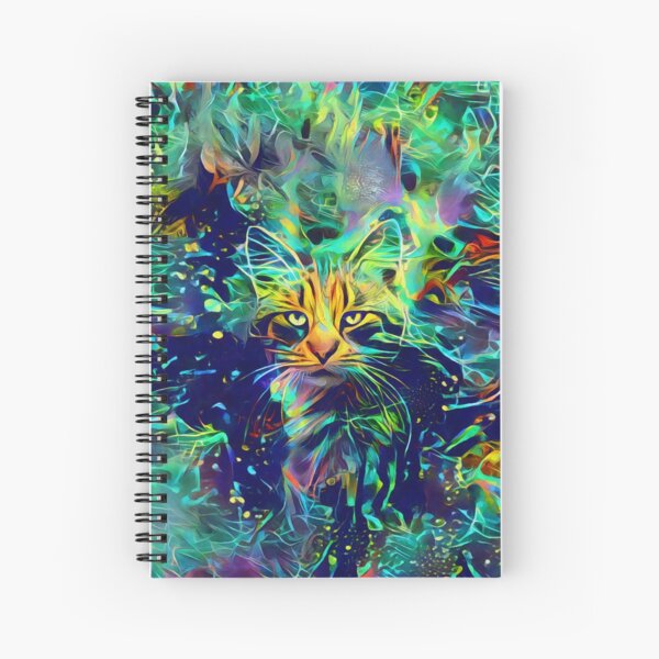Deep Style Cat Spiral Notebook