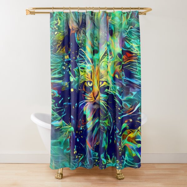 Deep Style Cat Shower Curtain