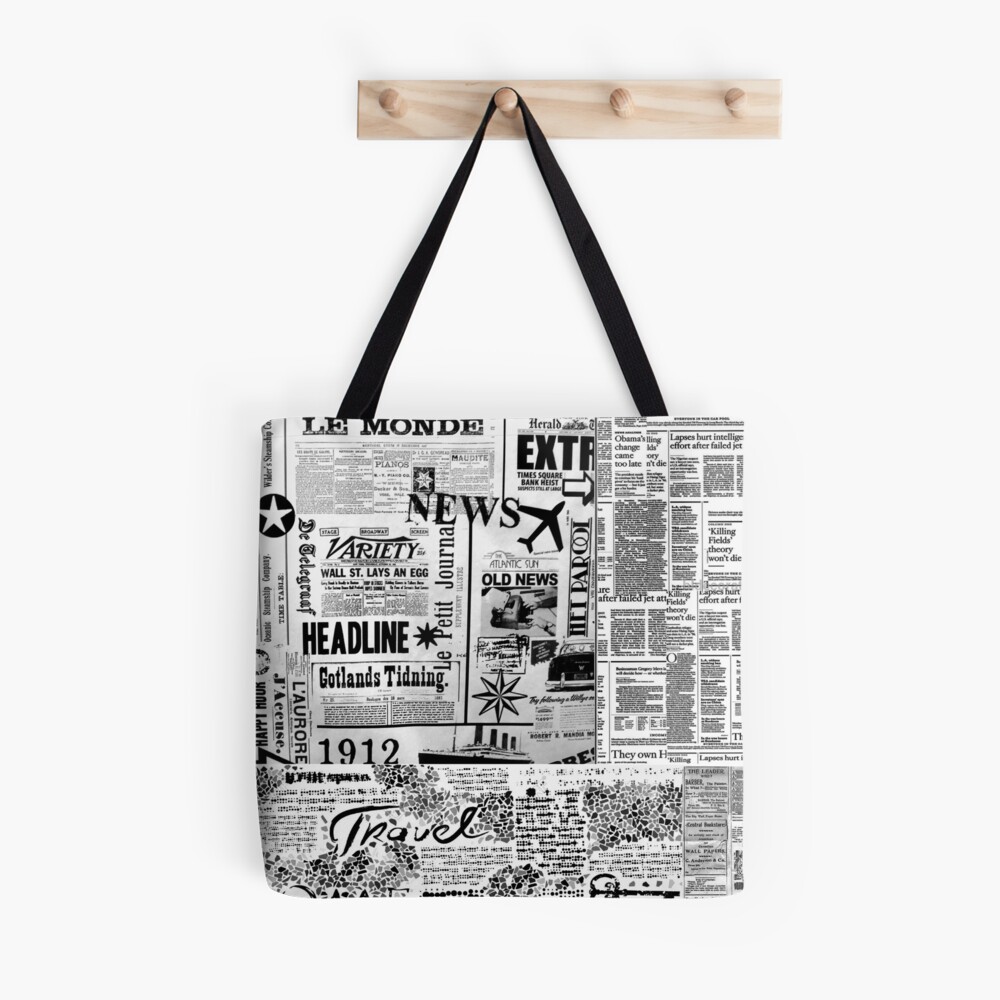 Newspaper And Journal Style Tote Bag for Sale by leo-theo