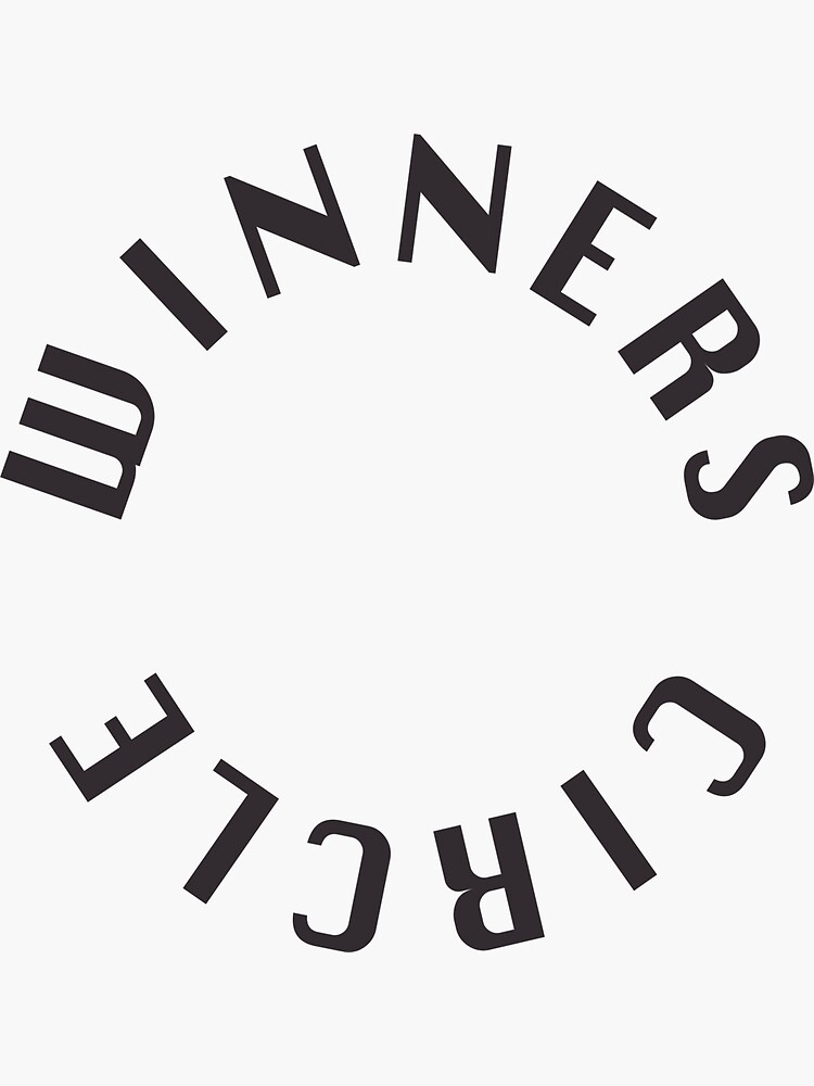 "Winners Circle" Sticker for Sale by Jakman Redbubble