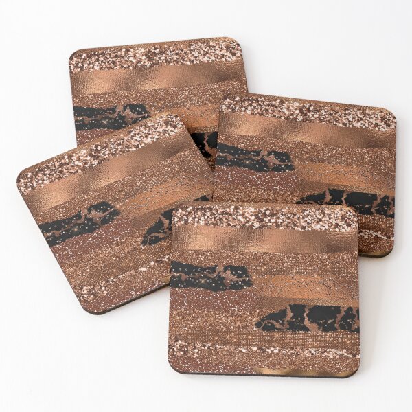 Item preview, Dark Faux Copper Glamour  designed and sold by MysticMarble.