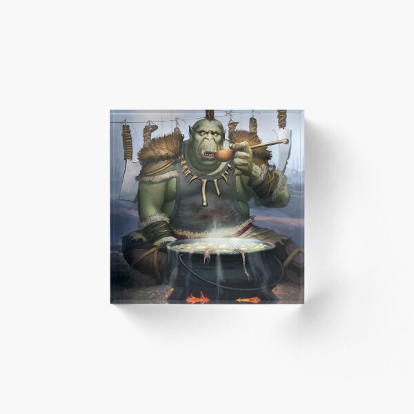 Needs Salt by Jeff Lee Johnson Acrylic Block