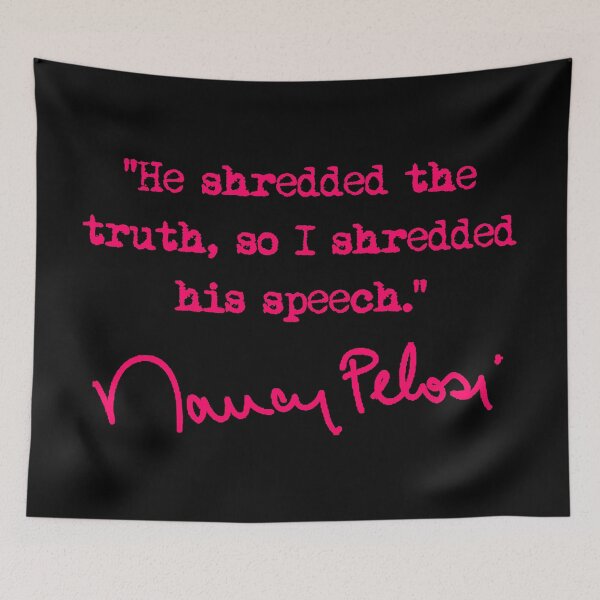 Item preview, Nancy Pelosi aka The Ripper (fuschia text) designed and sold by Thelittlelord.