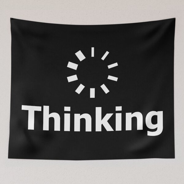 Item preview, Thinking, loading wheel icon designed and sold by MerchHouse.