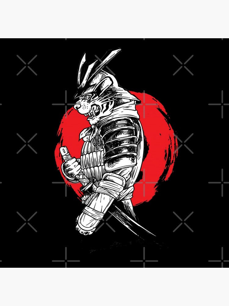 Tarjetas De Felicitacion Samurai Leon Tigre Armadura Negro Blanco Espada Ninja Guerrero Samurai De Design2z Redbubble