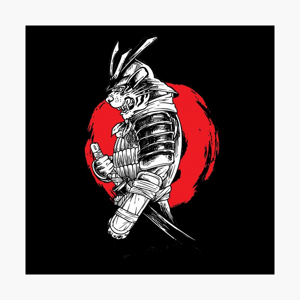 samurai, lion, tiger, armor, black, white, sword, ninja, warrior samurai