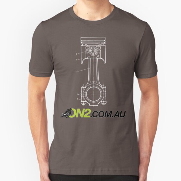 On2 - Piston Goes Bang Slim Fit T-Shirt