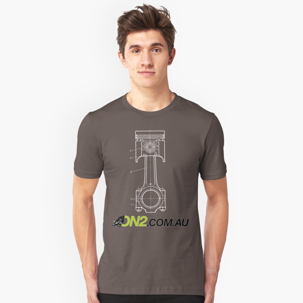 On2 - Piston Goes Bang Slim Fit T-Shirt